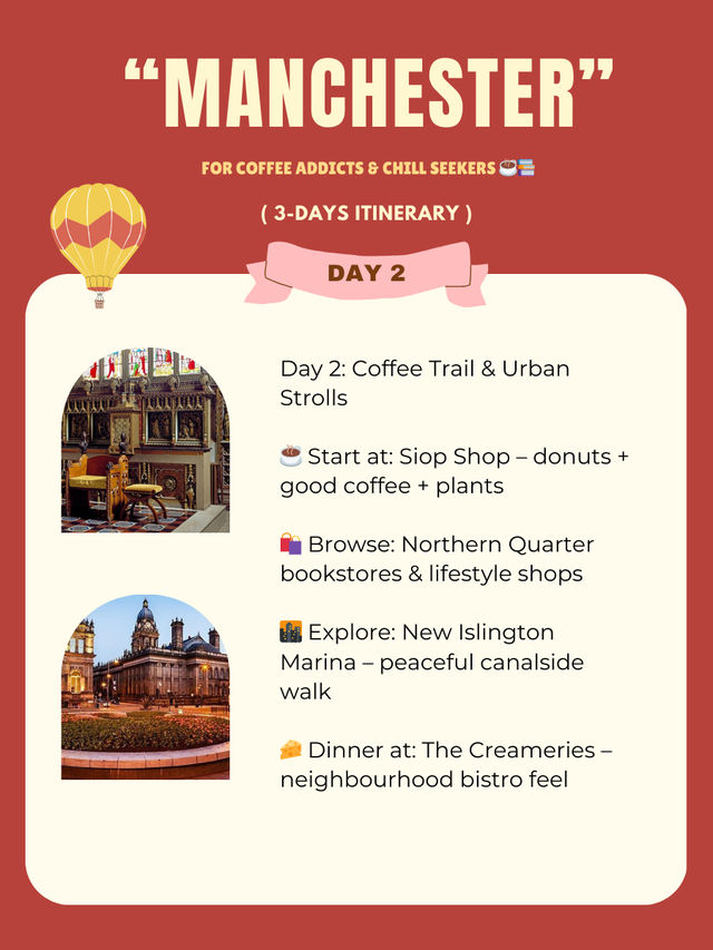 Manchester 3-days itinerary 🧡