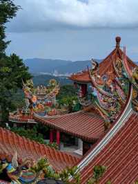 Serene views of Taipei from Bishanyan Temple