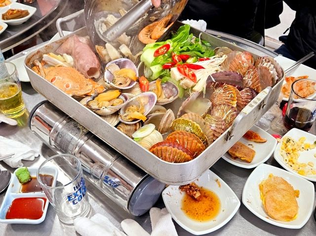 A seafood galore at Deokpo Beach