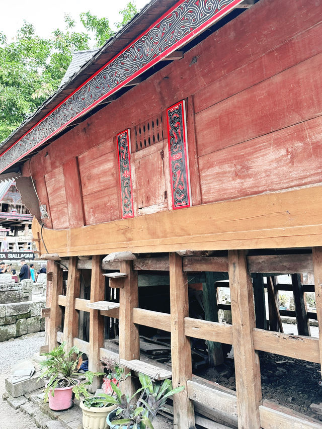 Standing Among the Ancestral Batak Houses of Huta Siallagan Standing Among the Ancestral Batak Houses of Huta Siallagan