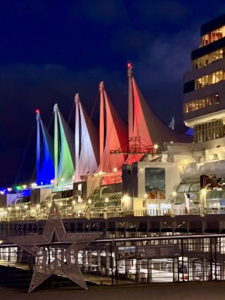 A Photography Guide to the Magical Night Views of Vancouver's Five Sails.