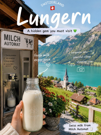 ルンルン✨①②各10本 ④⑦各7本⑤⑧各5本 ⑥3本 私の心を完全に奪ったスイスの村🇨🇭💚 | ルンゲルン✨ | Trip.com