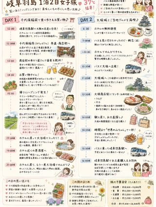 岐阜羽島 1泊2日 大人女子旅 ～猛暑も笑い話になった思い出の旅～