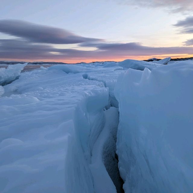 Lake Baikal in winter