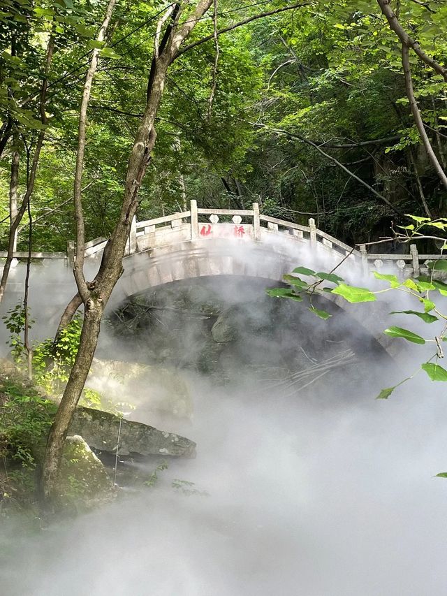 奔向大自然吧！感受龍峪灣水霧迷漫的自由感