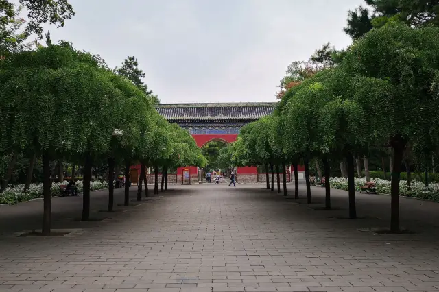 A classical imperial garden with Chinese temple style