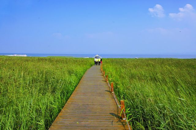 聞名塞外的岱海湖泊