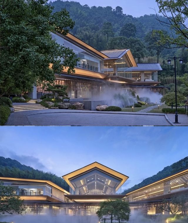 竹構的酒店-江西雲孚里雲宿溫泉酒店。