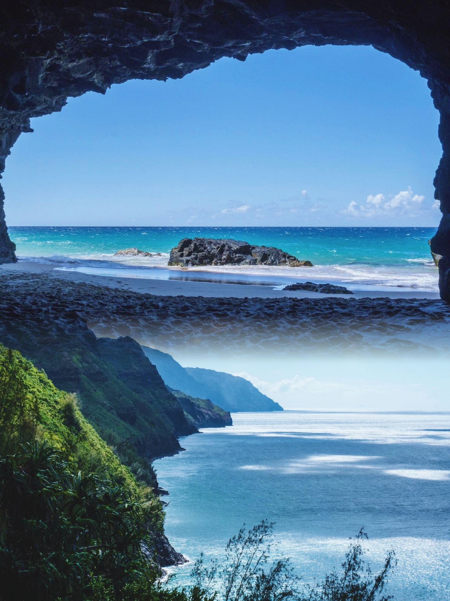 Những ngọn núi và biển của Kauai thực sự hấp dẫn.
