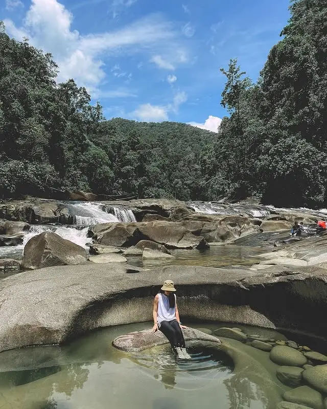 "Endau-Rompin National Park: Tropical Rainforest Exploration and Waterfall Wonders" 
