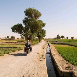 Desert Serenity: Morning Life near Verzenah 🌅🏜️☕️