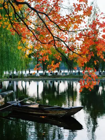南京莫愁湖已美成油畫了