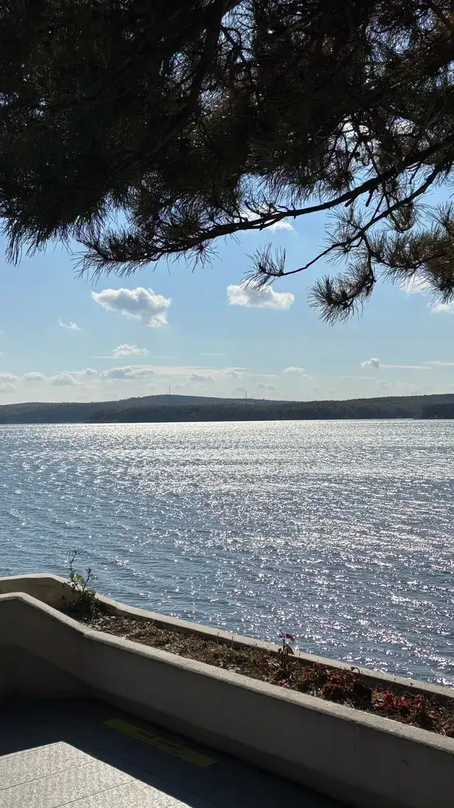 秋天的淨月潭美到失語