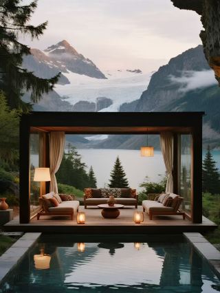 しっかり保存して！これは春が雪山の草原に贈る満点のラブレターです！