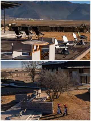 The most beautiful Tibetan-style guesthouse in Shangri-La offers stunning views of Napa Lake right from its windows.