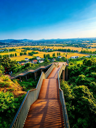 1.5h direct access from Jiangsu, Zhejiang, and Shanghai! Free rebirth secret spot in a mining pit, panoramic view of rice fields at sunset upon reaching the top