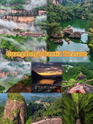 Ten Yuanli | Guangdong’s hidden gem Danxia Mountain  1.5-hour high-speed train from Guangzhou! A world-class natural heritage site tucked in Lingnan, known as the “Eternal Danxia crown of Lingnan”
