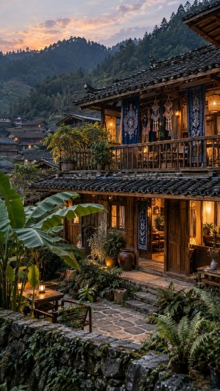 Take the high-speed train to Kaili, stay in a Miao village, and spend 4 days learning Miao embroidery and batik from embroiderers