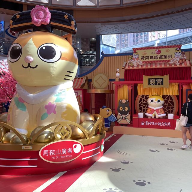 黃阿瑪貓🐱駕到馬鞍山廣場🤣古裝同你過新年