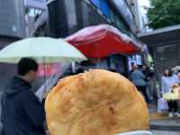 韓国　韓国グルメ　食べ歩きも楽しい　南大門野菜ホットク！
