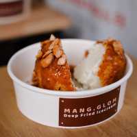 Mangglom deep fried icecream - มังกลม 🍨