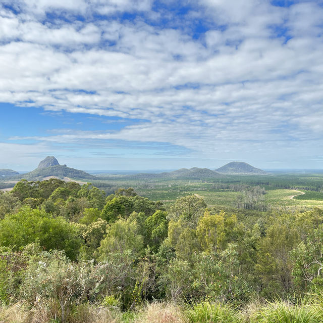 "Rising Above the Rest: Discovering the Majestic Glass House Mountains"