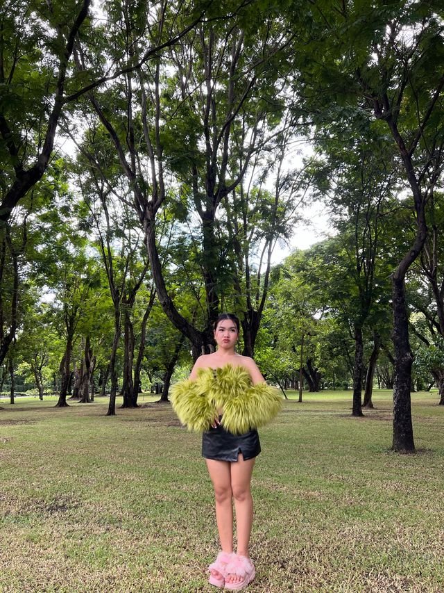 มุมถ่ายรูปฟีลเกาหลี ที่สวนจตุจักรในวันฝนตก 🌳 🚊