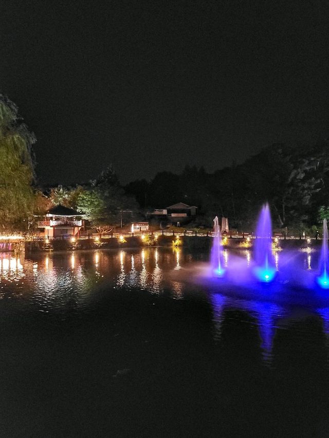 밤에 보면 더 화려한 의림지 야경✨️
