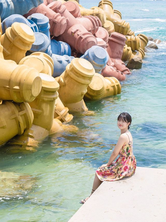 알록달록 사근진에서만 볼 수 있는 방파제🌈🌊