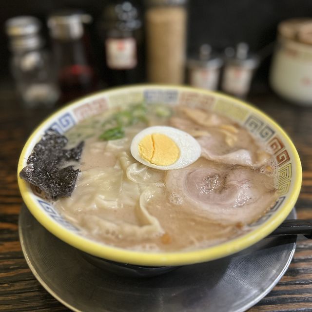 【福岡】大砲ラーメンの『昔ワンタンメン』♡