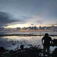 Amazing sunset on Ly Son island