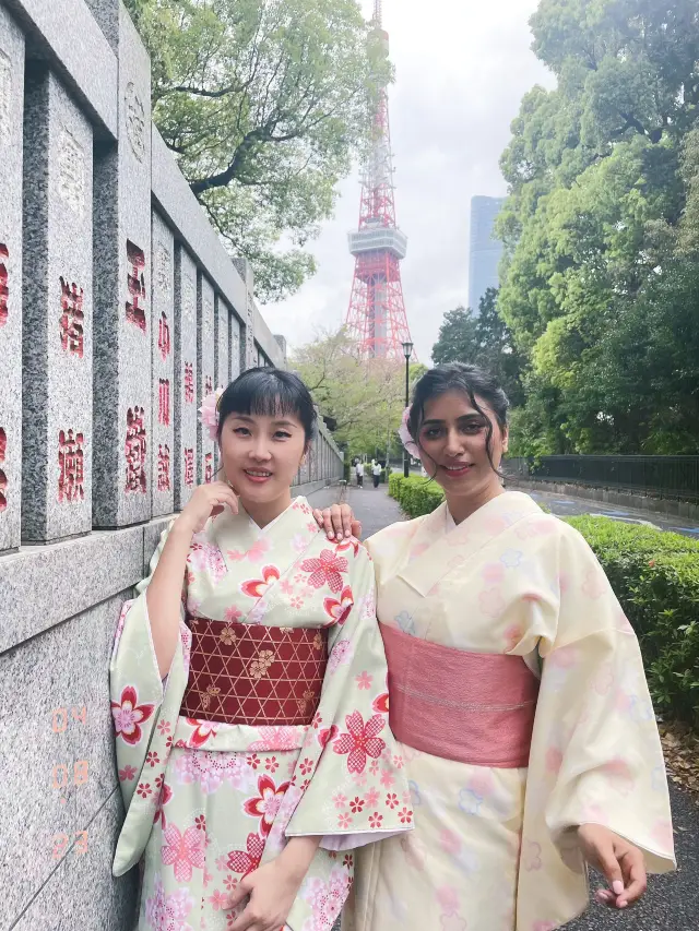 Best place for photo with Tokyo Tower Backdrop