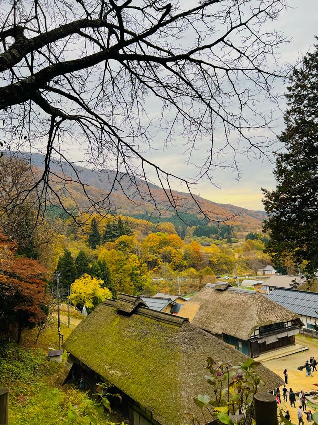 Ouchi-juku Village in Autumn 