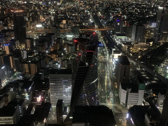 名古屋　名古屋観光　スカイプロムナードからの名古屋駅周辺は絶景だった