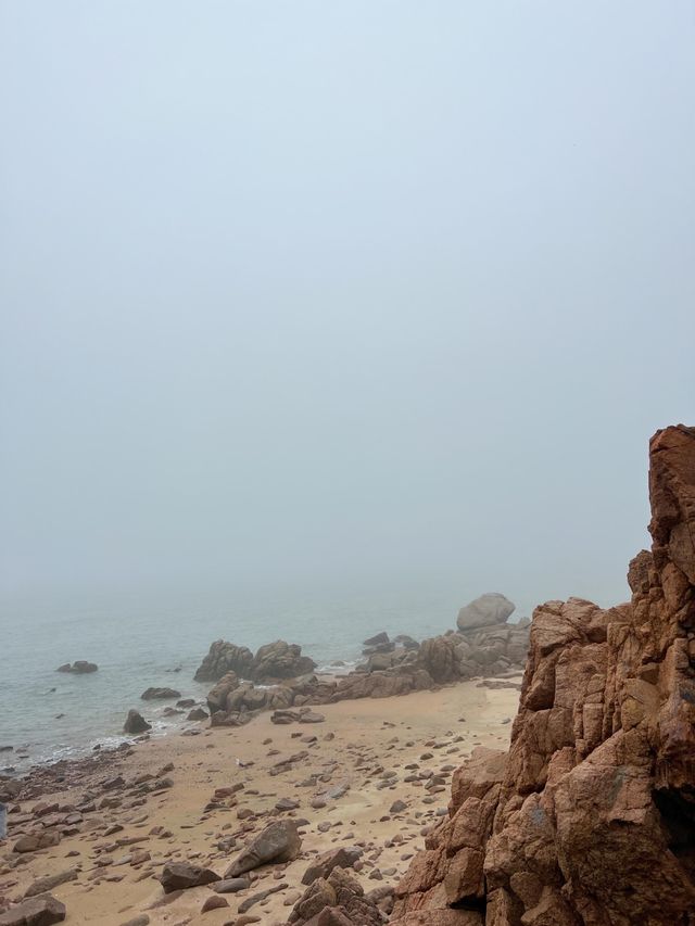 흐린날의 하나개 해수욕장☁️