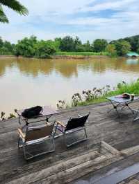 คาเฟ่ริมน้ำกับดีไซน์สุดเก๋ ราชบุรี  🌿🍃