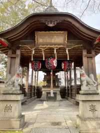 鮮やかな鳥居の稲荷神社