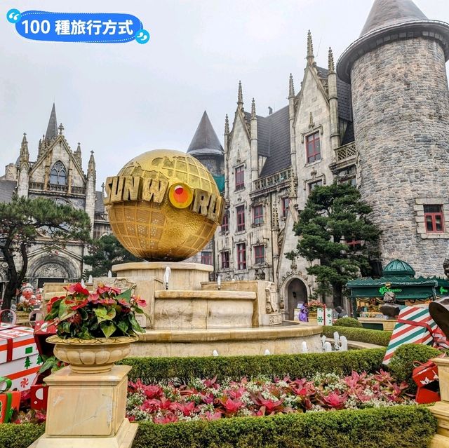 越南峴港-巨大的佛手金橋！巴拿山太陽世界主題樂園