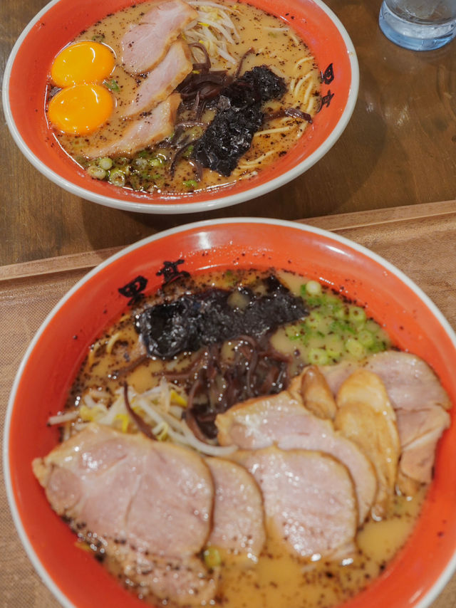 必試熊本拉麵🍜 黑亭｜有焦香味的豚骨湯頭