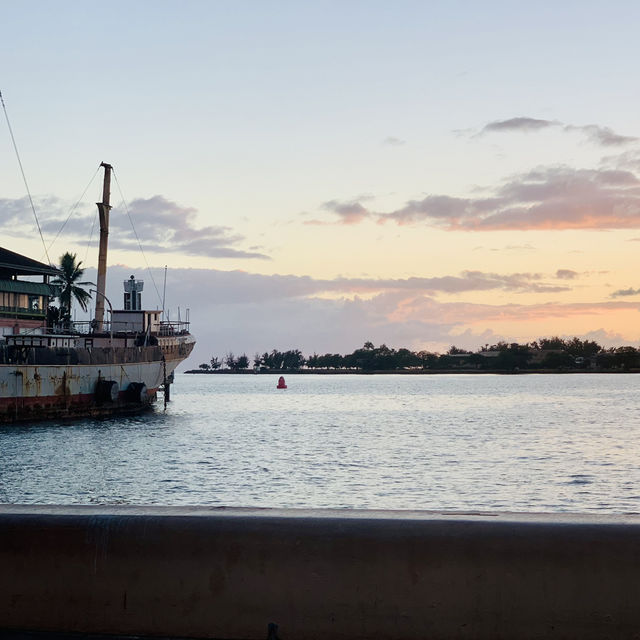 Honolulu Harbor: Sunset Serenity
