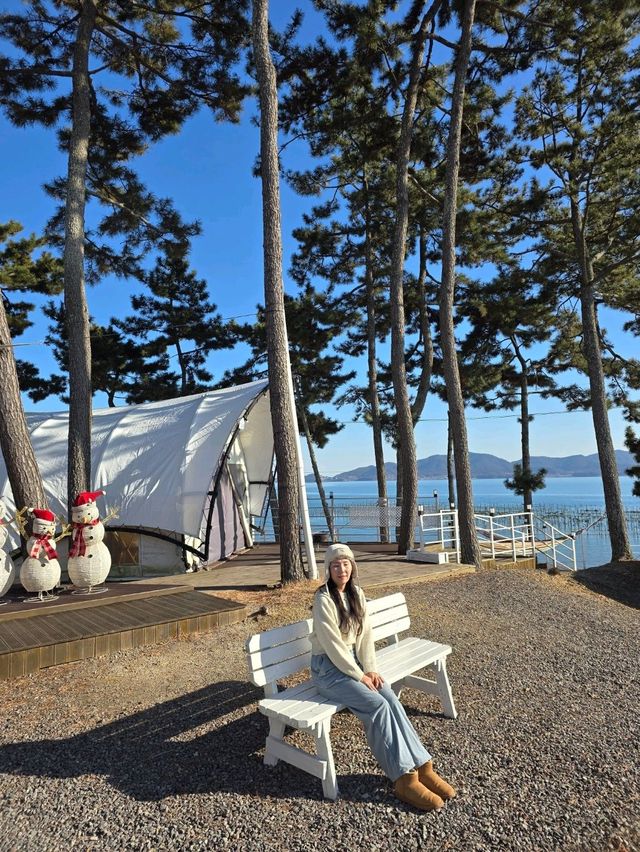 비토섬을 대표하는 감성가득 오션뷰 글램핑🏕