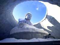 【北海道】雪と大仏とモアイのコラボ！真駒内滝野霊園