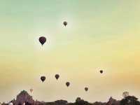 Watching Hot Air Balloons in Bagan: A Sunrise Spectacle in the Sky