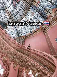 Erawan Museum – A Grand Pink Temple with a Giant Elephant on Top 🐘💗