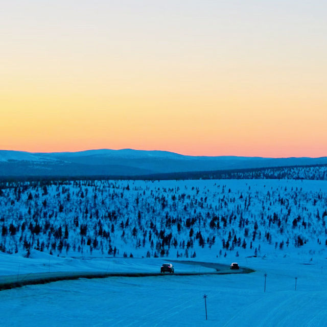 オーロラで有名なラップランドの村🇫🇮