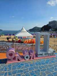 밤산책 하기도 너무 좋은 거제 해수욕장🏖
