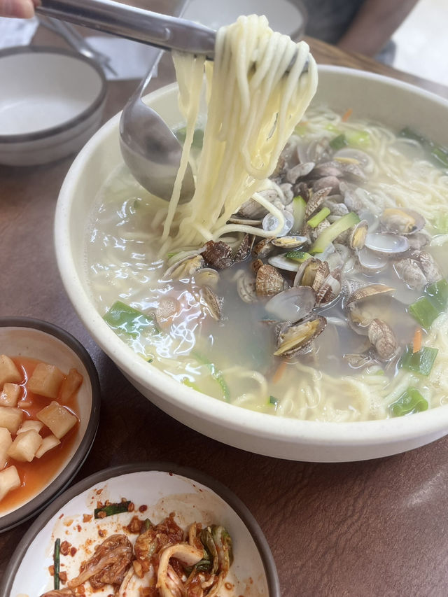 📍진주 먹킷리스트 : 삼공 바지락 칼국수 & 로스팅 웨어✨