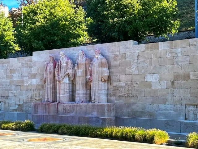 🕊️ Reformation Wall – A Monument to History & Faith 🕊️