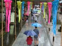 在雨中漫步於日本九州福岡太宰府天滿宮