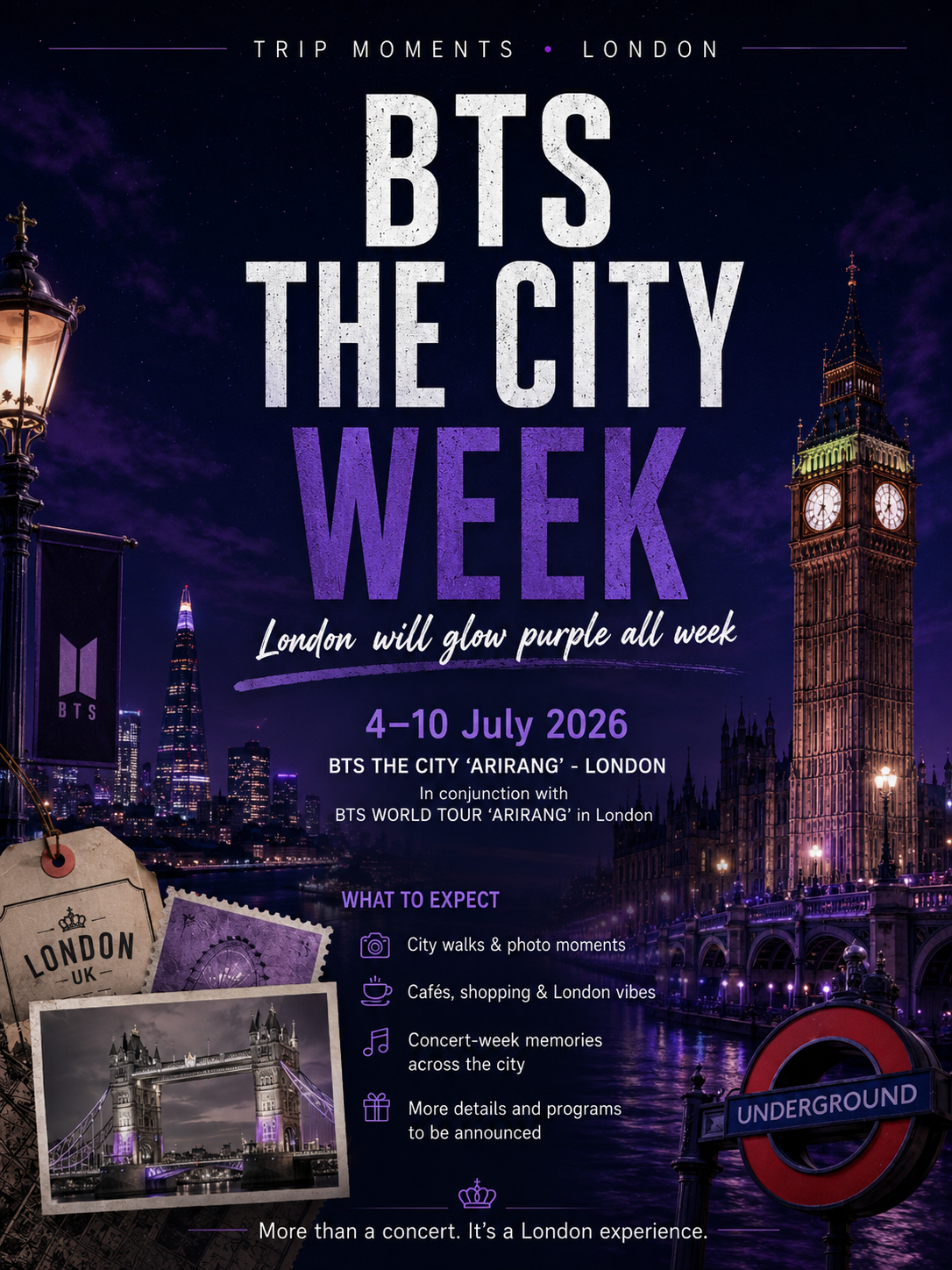 BTS THE CITY ARIRANG ロンドン：街全体がコンサートの一部に。 | Trip